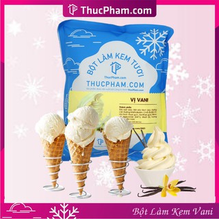 Bột Làm Kem Tươi THUCPHAM.COM Vị Vani 1kg - Công Thức Độc Quyền Hương Vị Mới, Không Gắt, Không Hắc