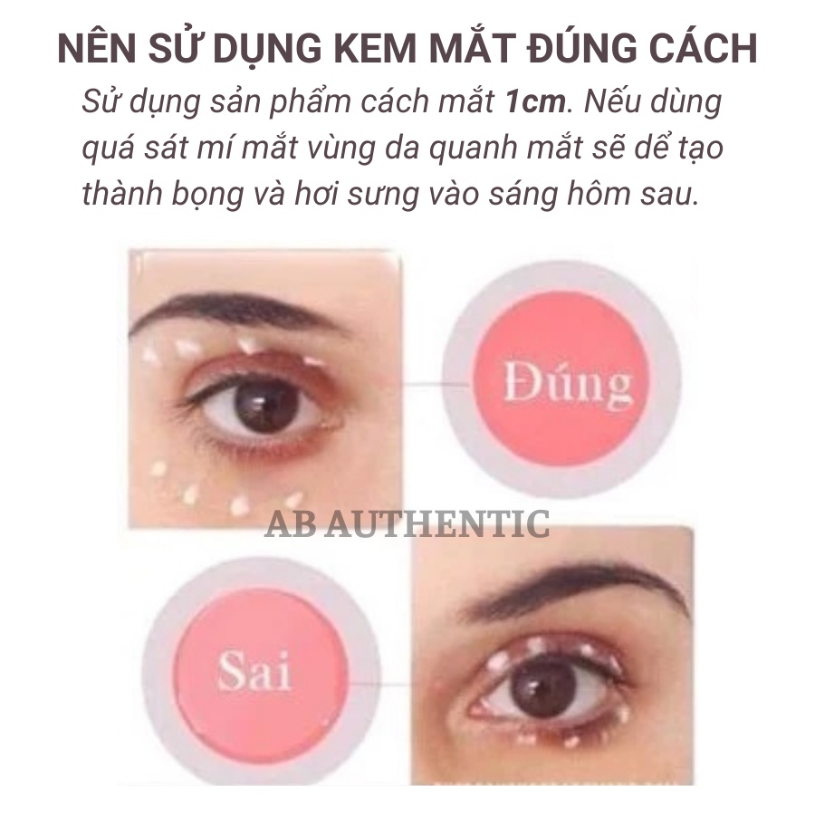 Gói sample Kem mắt Sum đỏ giảm nhăn, thâm và bọng mắt Fleur Regenerative Eye Cream- AB Authentic