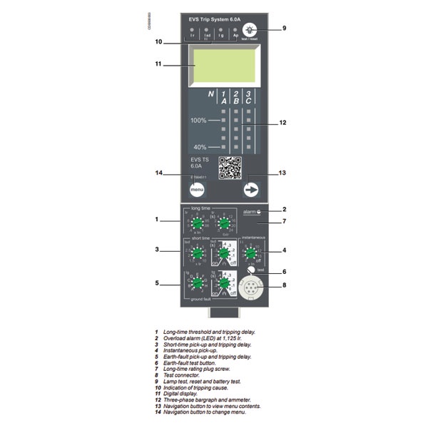 Máy cắt không khí EVS20H3MF20, EVS20H4MF20 Schneider 2000A 65kA  3P, 4P Fixed man