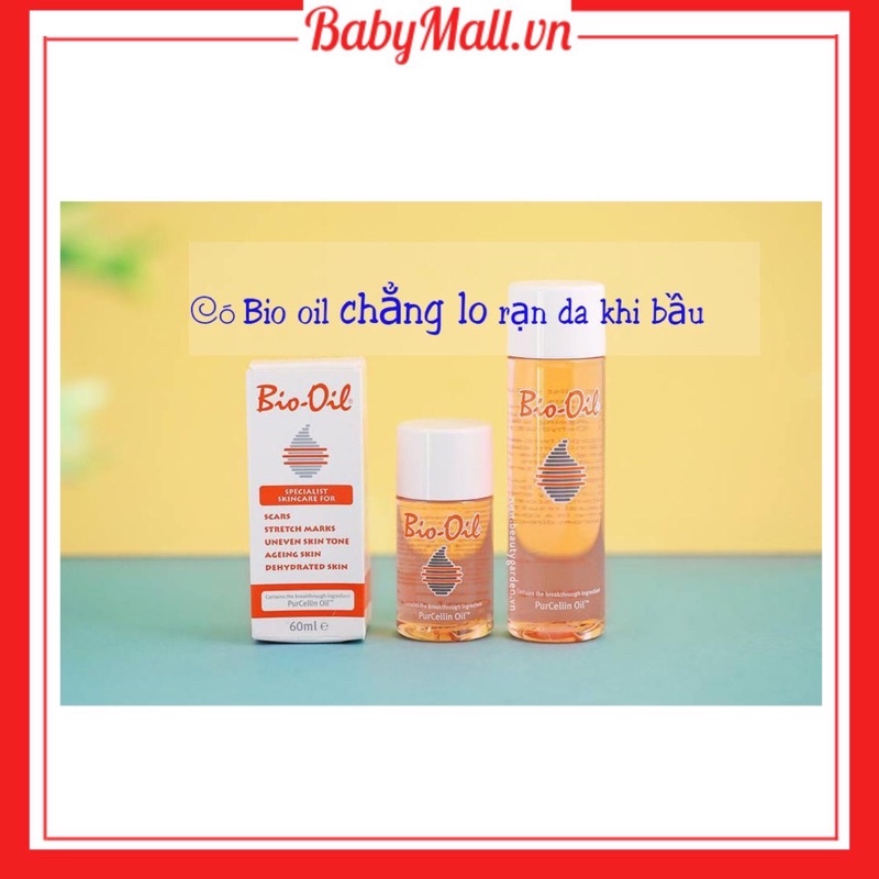 Tinh dầu Bio-Oil 60ml/125ml của Úc-Dầu chăm sóc da làm Giảm Rạn Da Và Làm Mờ Sẹo