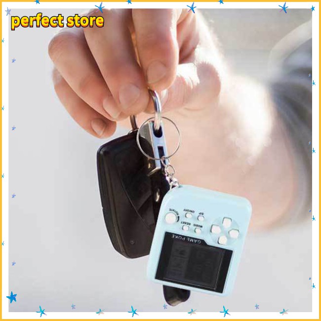 Máy Chơi Game Mini Mang Tính Hoài Niệm Cầm Tay Bỏ Túi Có Gắn Móc Chìa Khóa Trang Trí Xe Hơi Nhiều Màu Khác Nhau