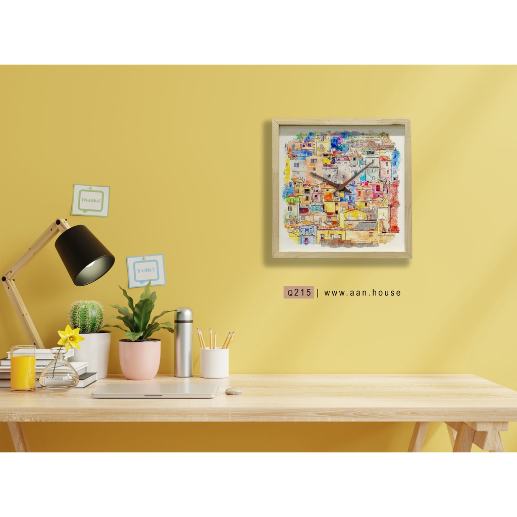 Đồng hồ treo tường bằng gỗ họa tiết cổ điển - Chất liệu bền, đẹp - Bảo hành 12 tháng