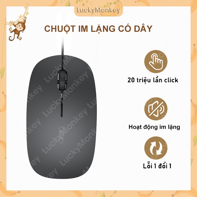 Chuột có dây, chuột máy tính chơi game cao cấp USB cắm là chạy, không ồn, phù hợp với mọi dòng máy tính