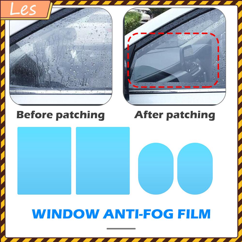 Bộ 4 miếng phim dán bảo vệ kính chiếu hậu xe hơi chống sương mù