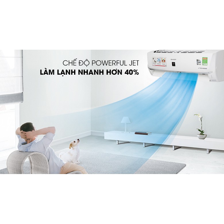 Máy lạnh Sharp Wifi Inverter 1 HP AH-XP10WHW (Miễn phí giao tại HCM-ngoài tỉnh liên hệ shop)