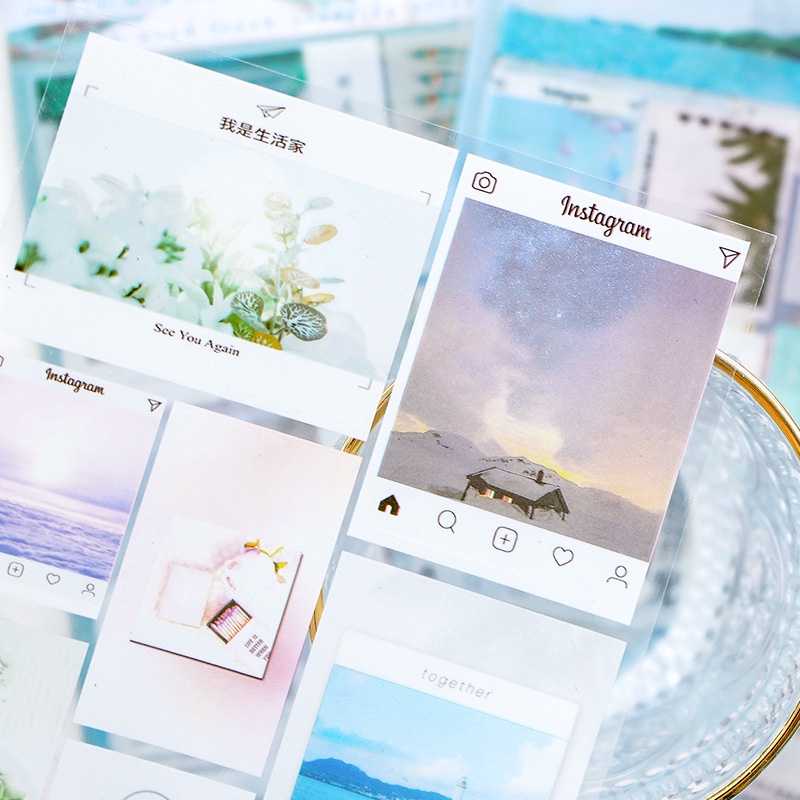Bộ Miếng Dán Trang Trí Chống Thấm Nước Phong Cách Retro Độc Đáo