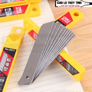1 BỘ 10 CÁI LƯỠI DAO RỌC GIẤY LOẠI LỚN 18MM