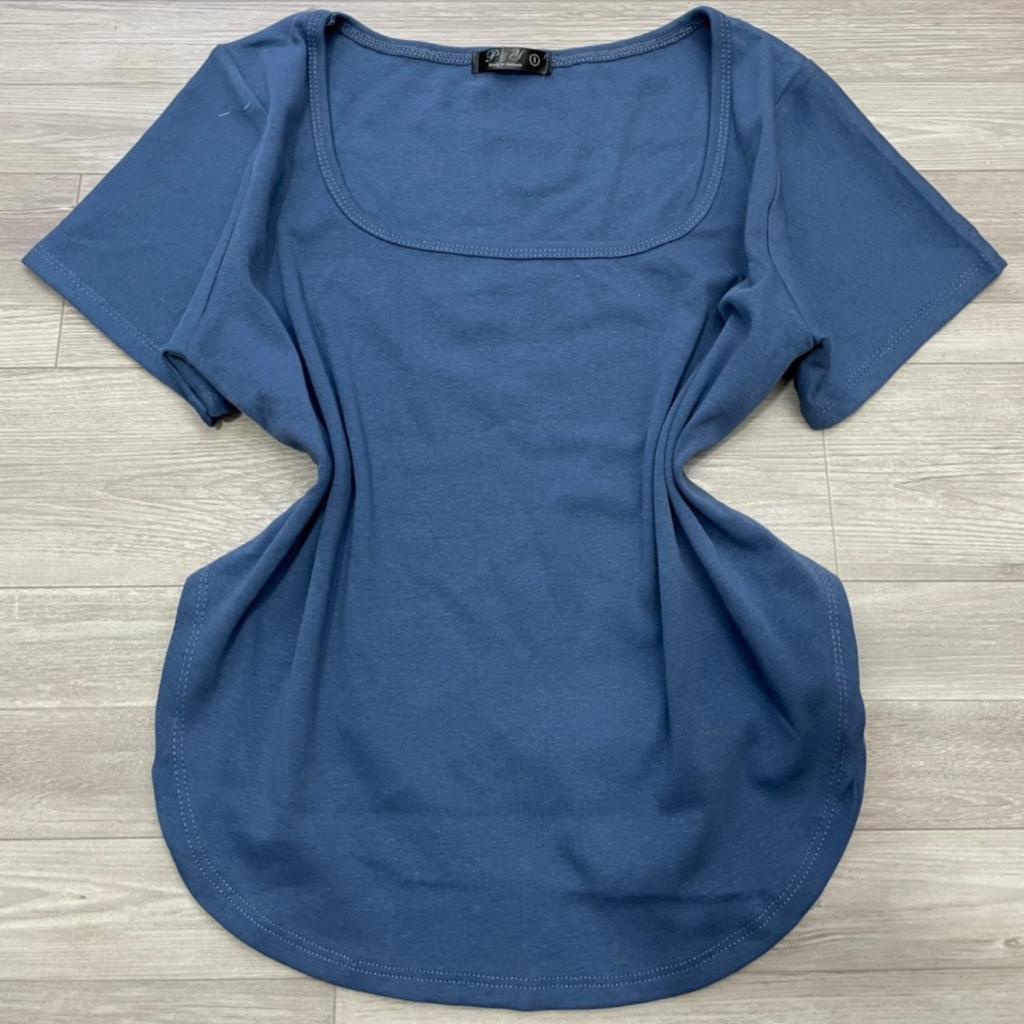 Áo Thun Nữ Bigsize Cổ Vuông Xẻ Tà Dễ Thương,Áo Thun Nữ tay ngắn mã a25