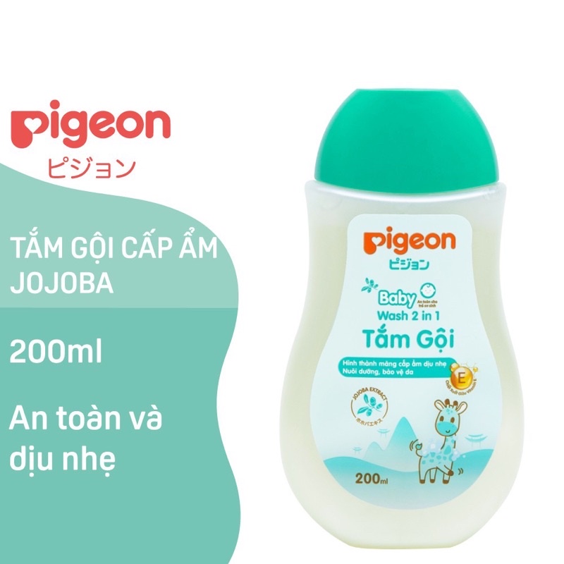 Sữa tắm gội dịu nhẹ Pigeon 200ml / 700ml 2in1 Sumishop2019