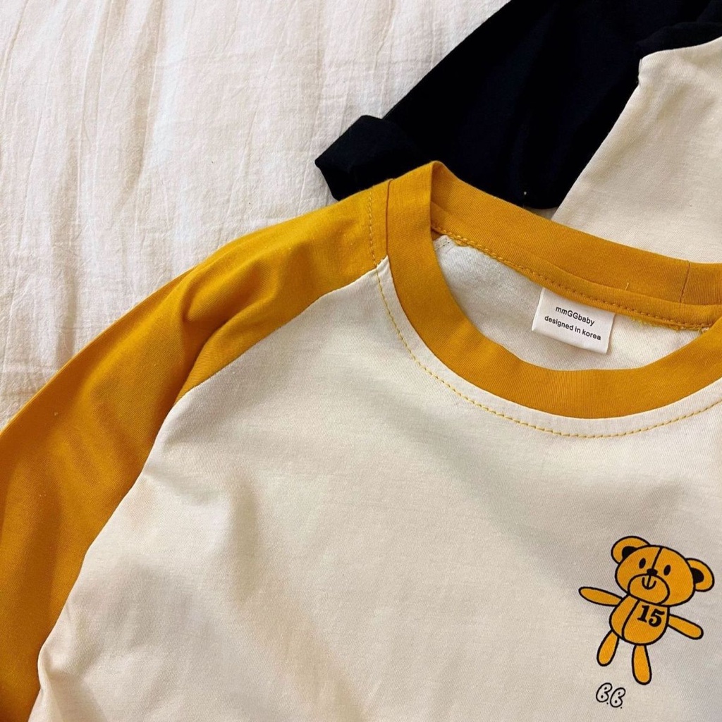 Áo Thun 100% Cotton Nguyên Chất Tay Dài Phong Cách Nhật Bản Hàn Quốc Thời Trang Xuân Thu Hàng Mới Dành Cho Trẻ Em 2022