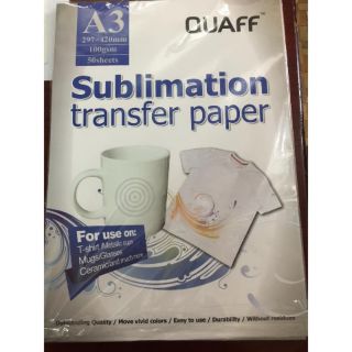 Combo 2 giấy in chuyển nhiệt transfer đế hồng