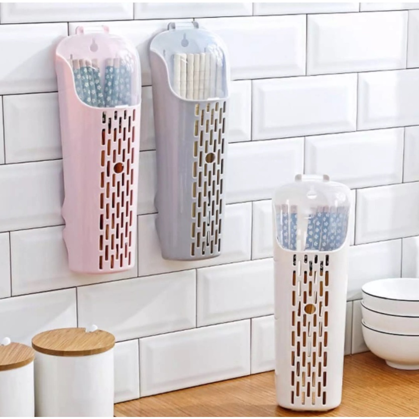 Ống cắm đũa dài dán tường tiện dụng (SP080896)