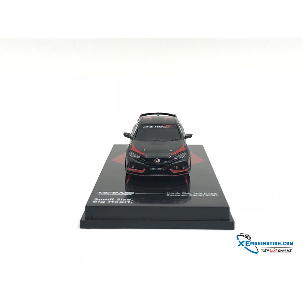 Xe Mô Hình Honda Civic Type R FK8 Customer Racing Study 1:64 Tarmac Works ( Đen Nhám )