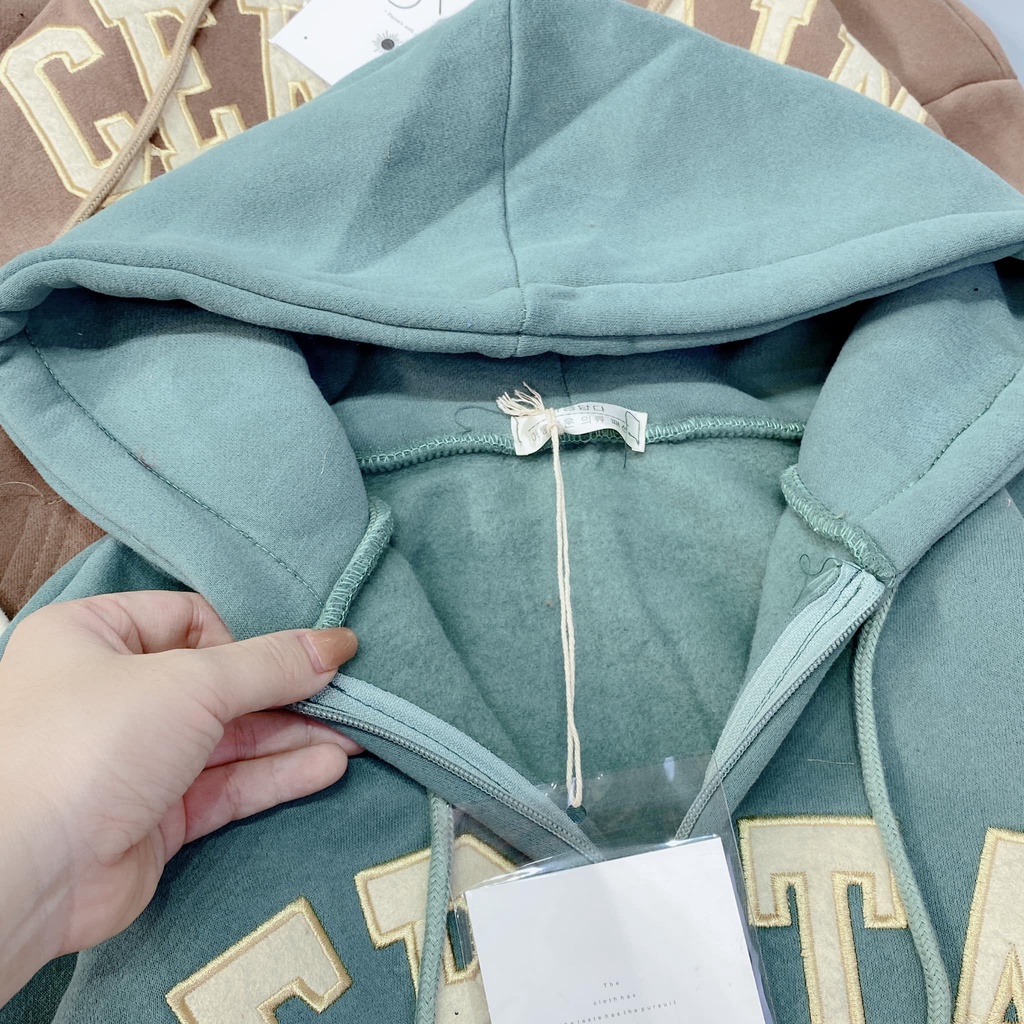 Áo nỉ kéo khóa chữ CER xinh xắn(kèm ảnh thật,video) | BigBuy360 - bigbuy360.vn