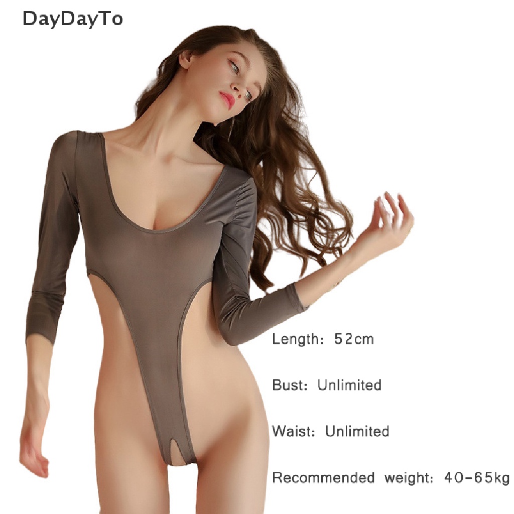 Bộ Đồ Ngủ Một Mảnh Bằng Lụa Lạnh Co Giãn Gợi Cảm Cho Nữ