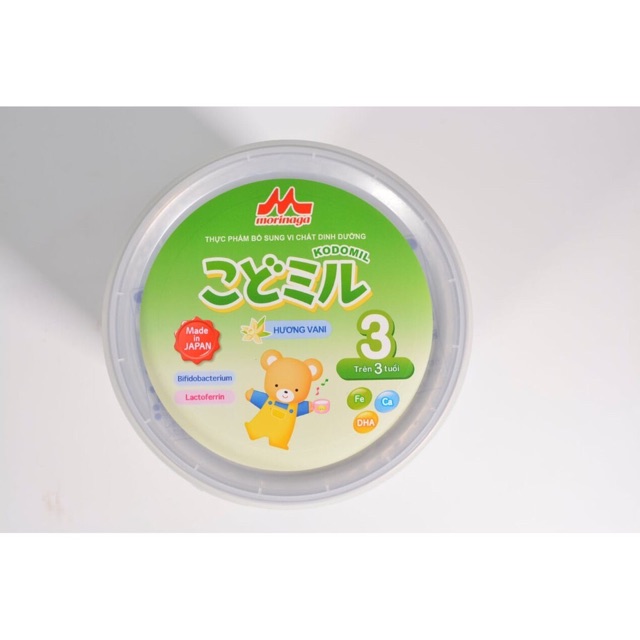 Sữa Morinaga Kodomil số 3 hương vaini/hương dâu 850g