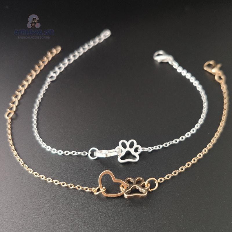 ✨✨Lắc Chân Hình Chân Cún Thiết Kế Đơn Giản Cho Nữ
