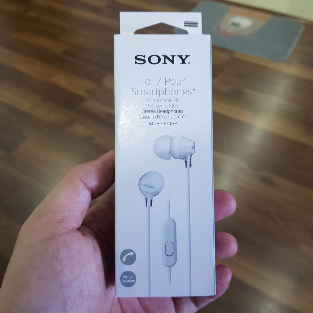 Tai nghe Sony MDR ex14Ap có mic, chính hãng, âm cực hay và rõ nét, giá siêu rẻ