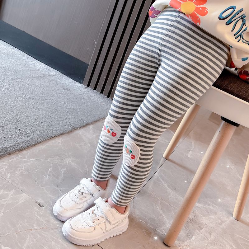 Quần Legging Lưng Cao Co Giãn Thoải Mái Dễ Phối Đồ Thời Trang Mùa Thu Cho Bé Gái