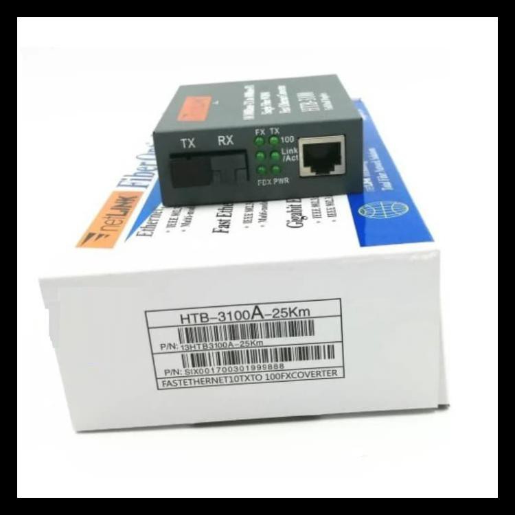 1 Cặp Thiết Bị Chuyển Đổi Quang Học Htb-3100 A + B Rj45 Netlink 25km Code 811