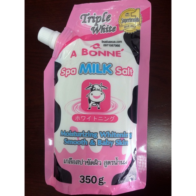 Muối Tắm Sữa Bò tẩy Tế Bào Chết A Bonne Spa Milk Salt Thái Lan 350g 😍 FREESHIP 😍 tẩy tế bào chết ,làm sạch da, mùi thơm.