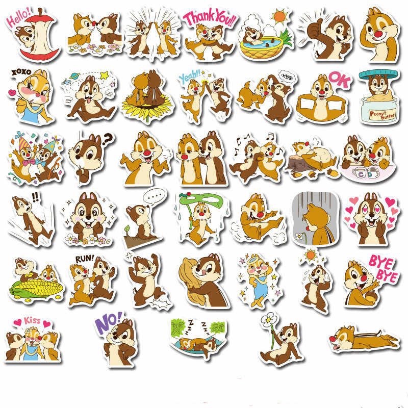 Sticker Chip’n’ Dale pop Sticker 30-60 cái ép lụa/Hình dán Disney Chip n Dale