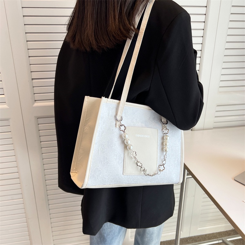 Túi xách JASMIN NOIR vải canvas họa tiết hoa xinh xắn cho nữ