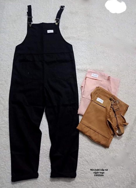 Quần yếm kaki nắp túi logo (C) | BigBuy360 - bigbuy360.vn