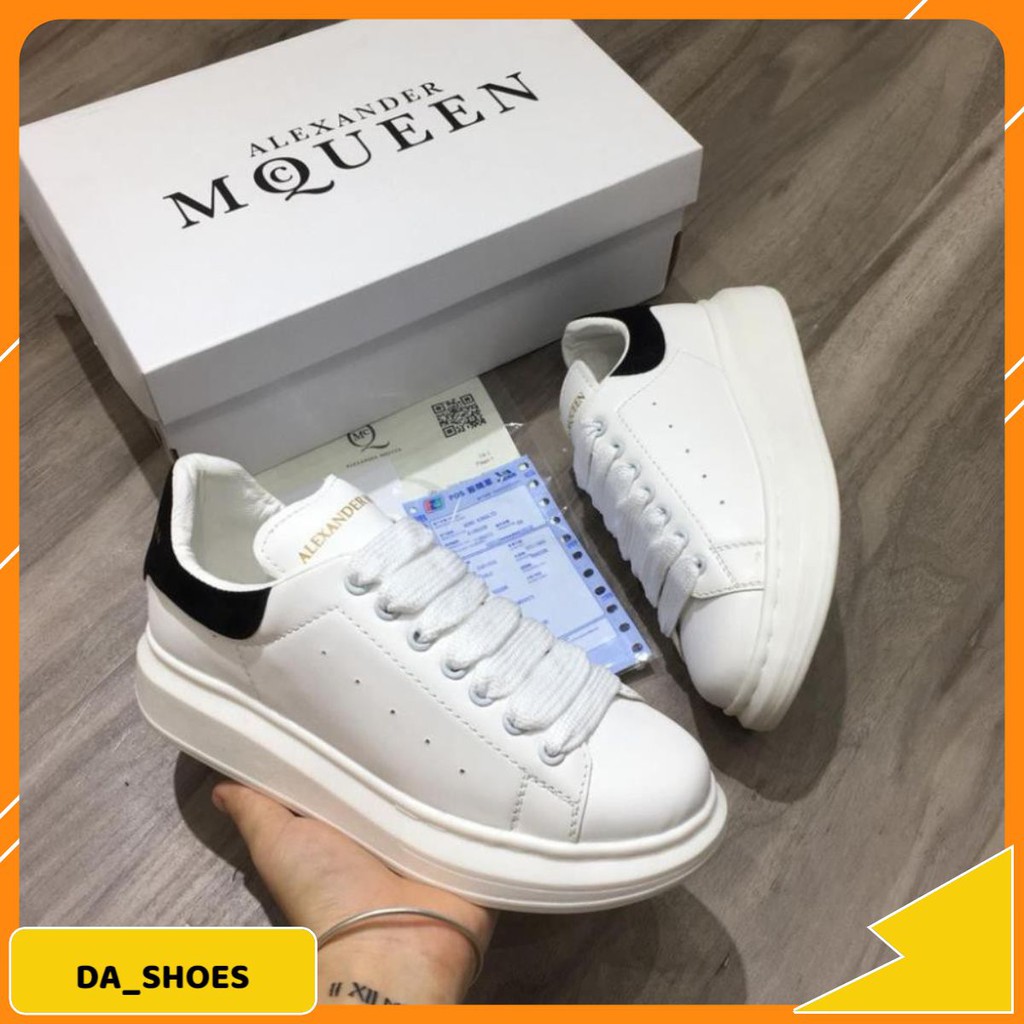 Giày thể thao ❤️ Full box + bill.hộp ❤️ +❤️ Freeship ❤️sneaker mc queen gót đen độn đế nâng chiều cao nam nữ