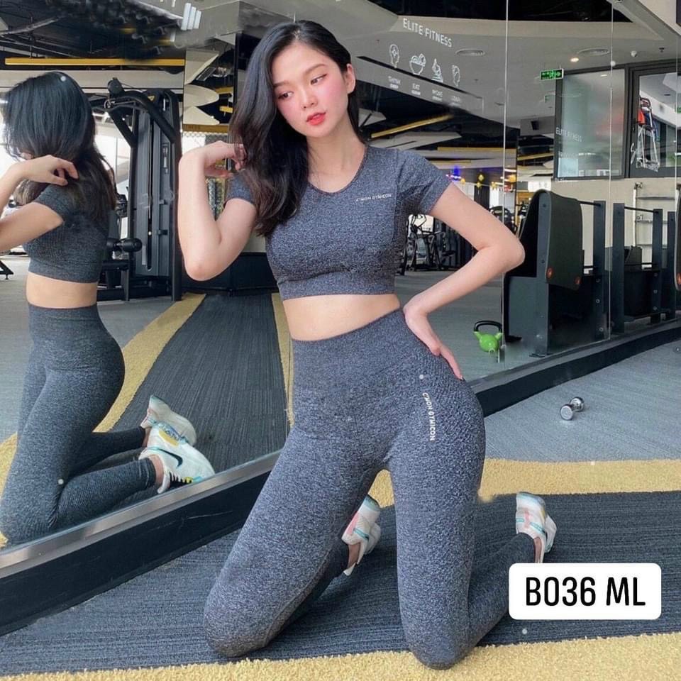 SET TẬP GYM YOGA NỮ CMON, CHẤT DỆT KIM DẦY DẶN, NÂNG MÔNG VÀ NỊT BỤNG CỰC TỐT