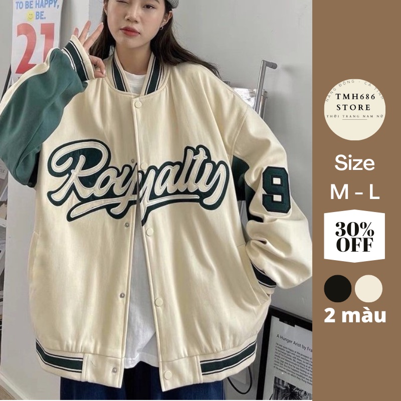 Áo khoác Bomber Nam-Nữ form rộng Unisex phong cách thể thao TMH009