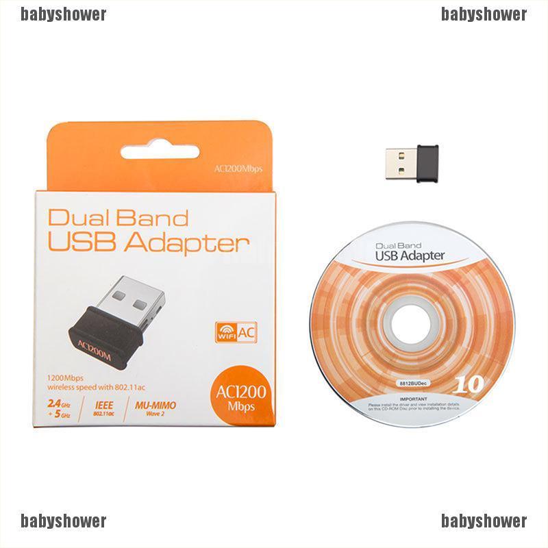 Bộ Chuyển Đổi Mạng Lan Usb Không Dây 802.11ac 1200mbps 2.4g / 5g | BigBuy360 - bigbuy360.vn