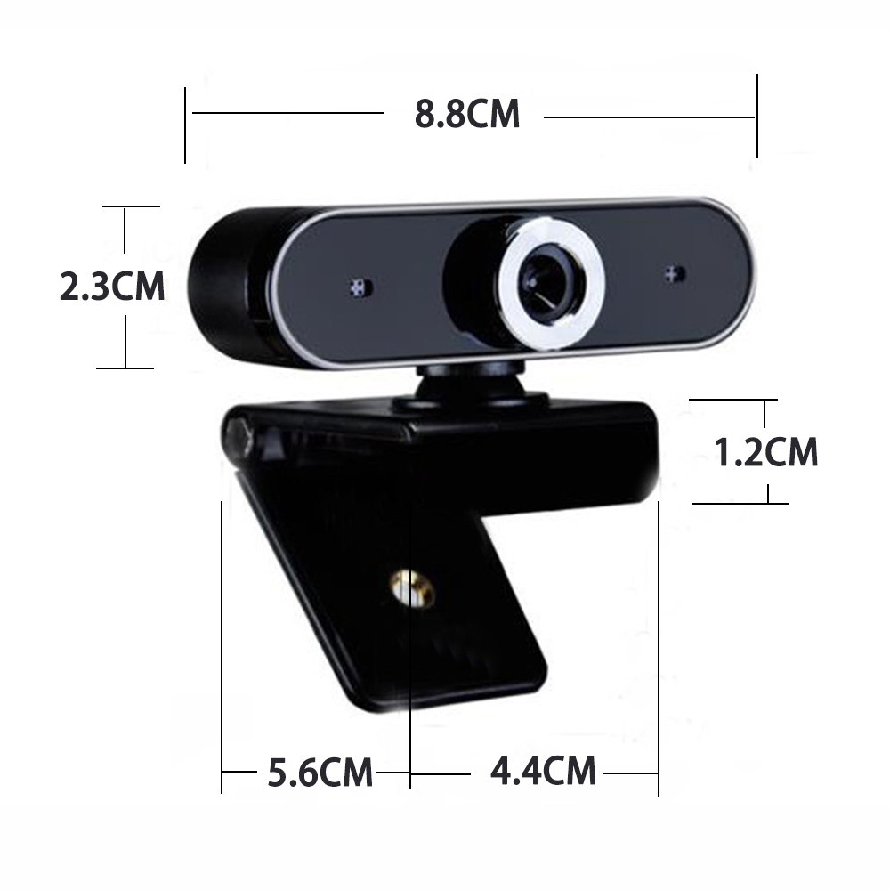 Webcam Hd Có Kẹp Gắn Máy Tính Chất Lượng Cao Cổng Usb Hỗ Trợ Quay Ban Đêm Kèm Mic / Nhiều Màu Tùy Chọn