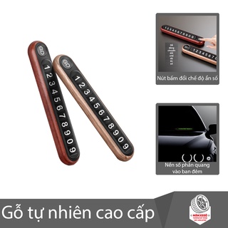 Bảng số điện thoại gỗ Dokyi GD Có Nút Bấm