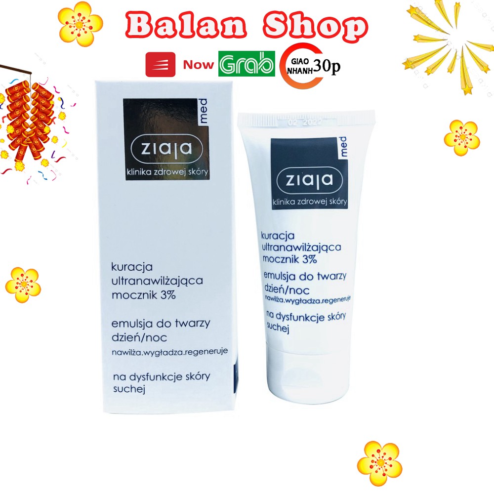 Kem Dưỡng Ẩm 3% Urê - Ziaja Med