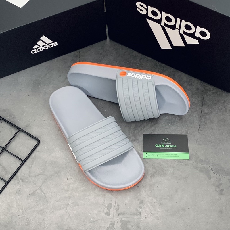 DÉP ADIDAS XÁM NEO 2 - Tone màu xám cam thời thượng phong cách