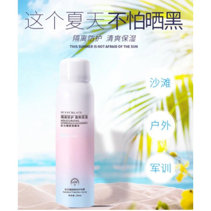 Xịt Chống Nắng Trắng Da Maycreate 150ml Spf35