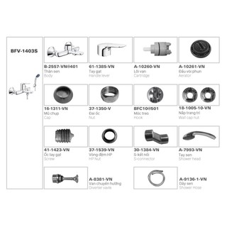 Vòi chậu nóng lạnh Inax LFV-1402S
