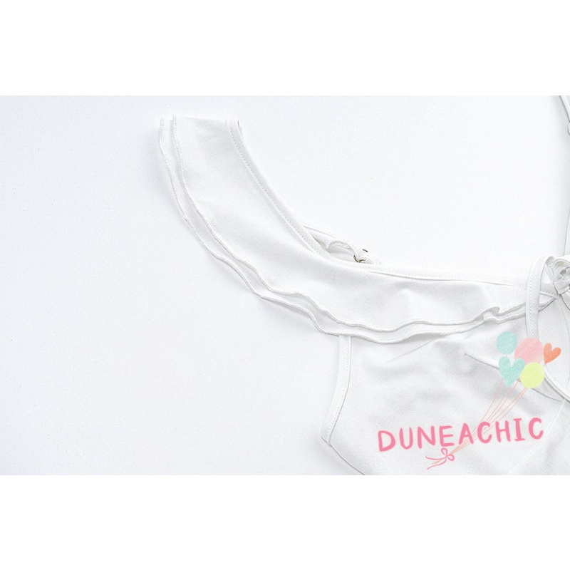 DUNEA Đầm nữ cổ chữ V hở lưng xẻ tà quyến rũ