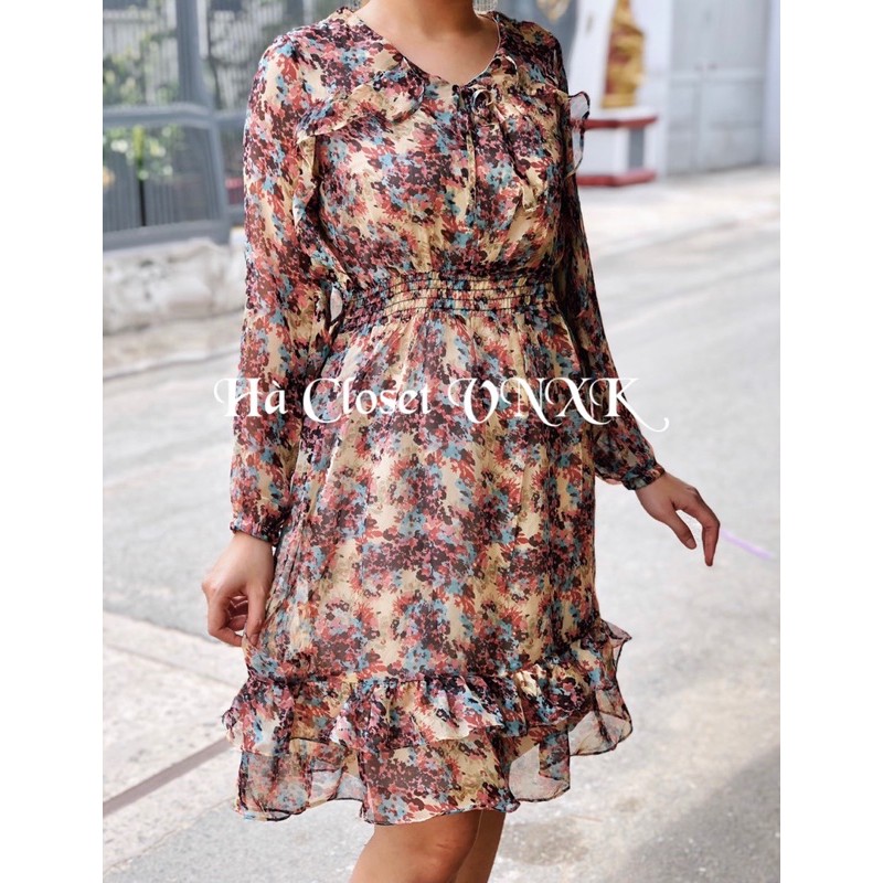 MNG-Đầm Voan Hoa Bèo Dư Xịn