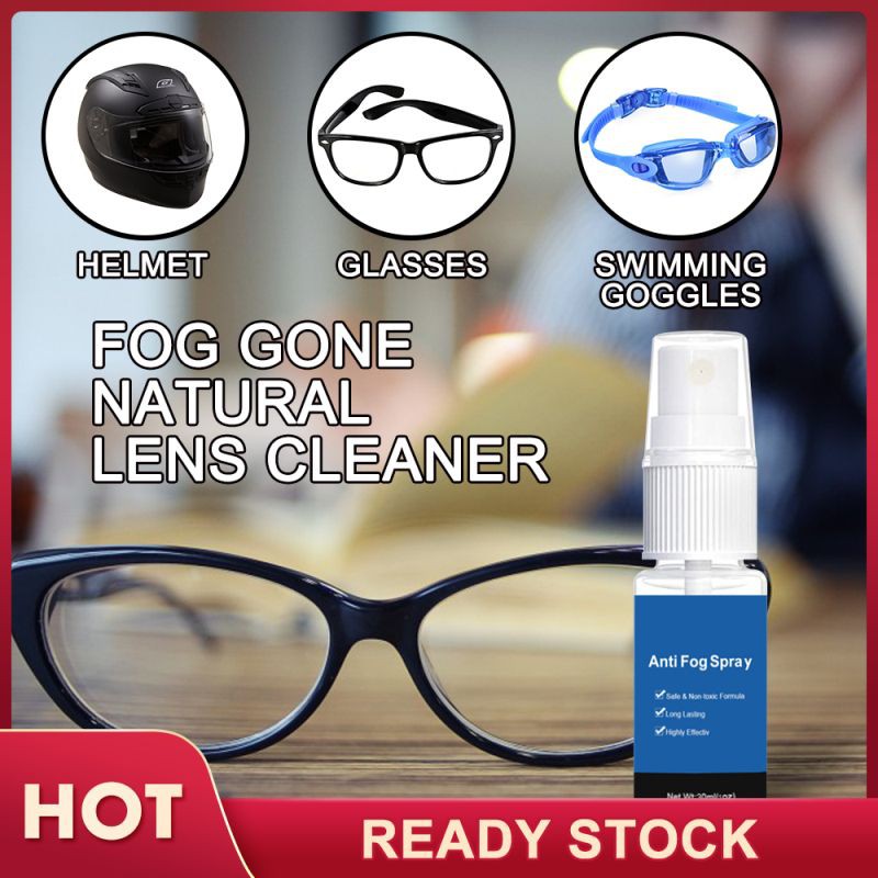 30ml Xịt chống sương mù Kính mắt Máy làm sạch ống kính Kính chắn gió ô tô Kính chắn gió lâu trôi Def