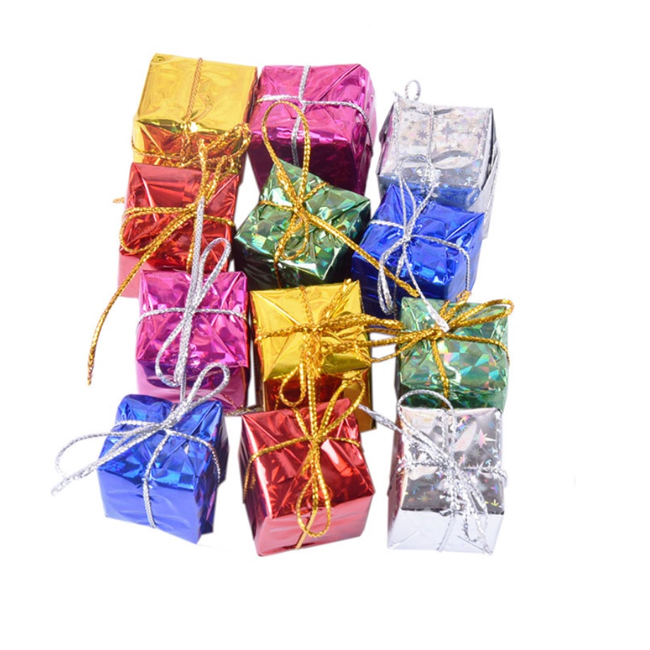 Set 12 hộp quà mini trang trí bánh kem bánh sinh nhật