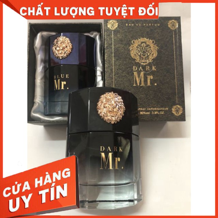 HÀNG CAO CẤP [SIÊU KHỦNG] Nước Hoa Nam Chính Hãng Đầu Sư Tử BLUE DARK Mr SELLION 100Ml