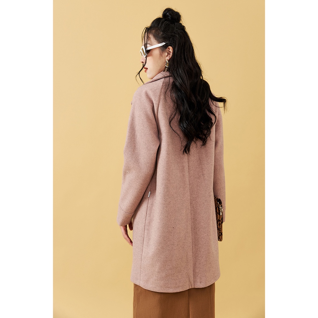 Áo khoác dạ nữ dáng dài 20Sexy by 20AGAIN, thiết kế thời thượng, tôn dáng, chất liệu cao cấp KDA1269