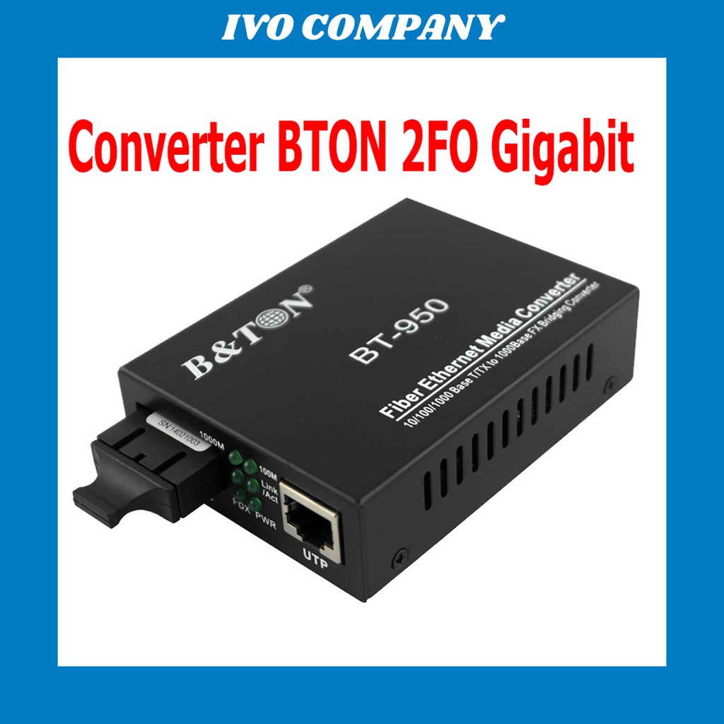 Bộ Chuyển Đổi Quang Điện BT-950 Media Converter BTON BT-950GS-20