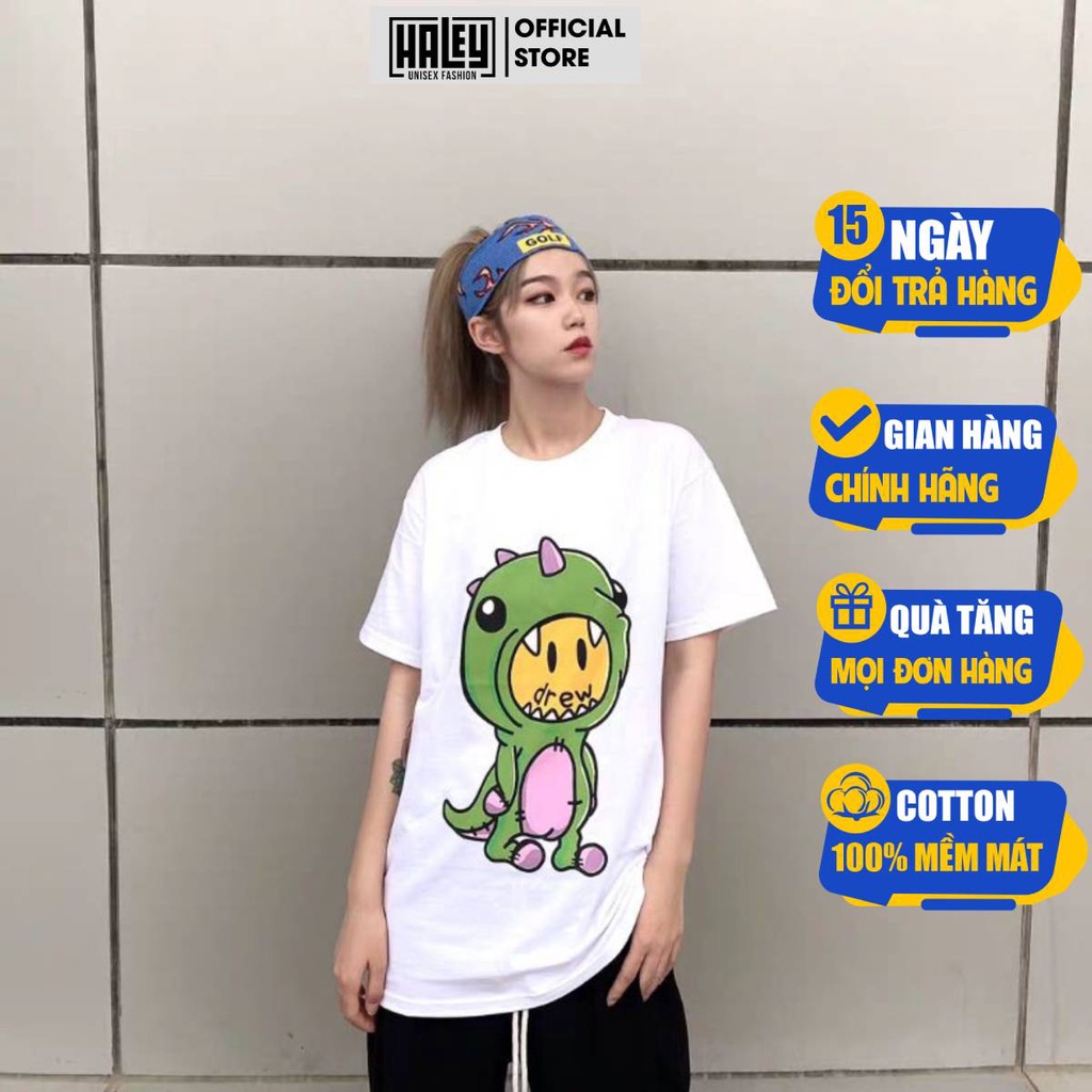 Áo thun Nam Nữ Unisex HALEY Form rộng tay lỡ cao cấp chất cotton 100% phông siêu mát Ulzzang TN53