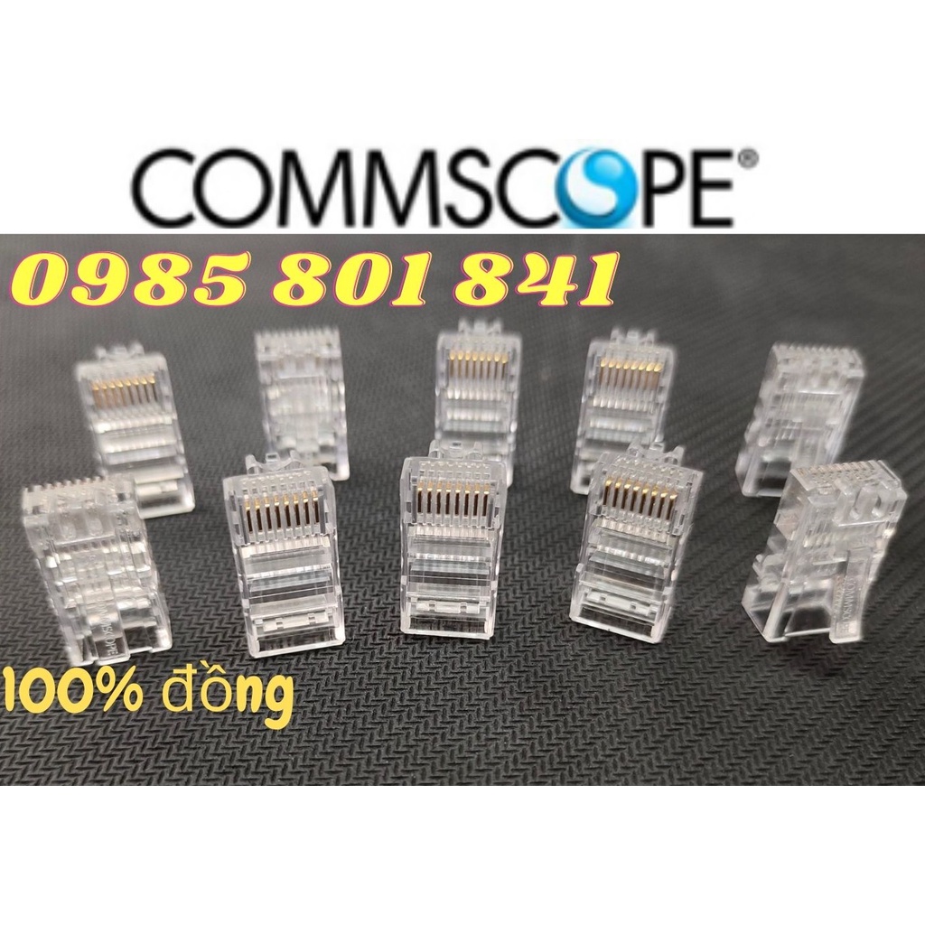 Hạt mạng RJ45 cat5 Commscope 6-554720-3 chính hãng, hàng tốt