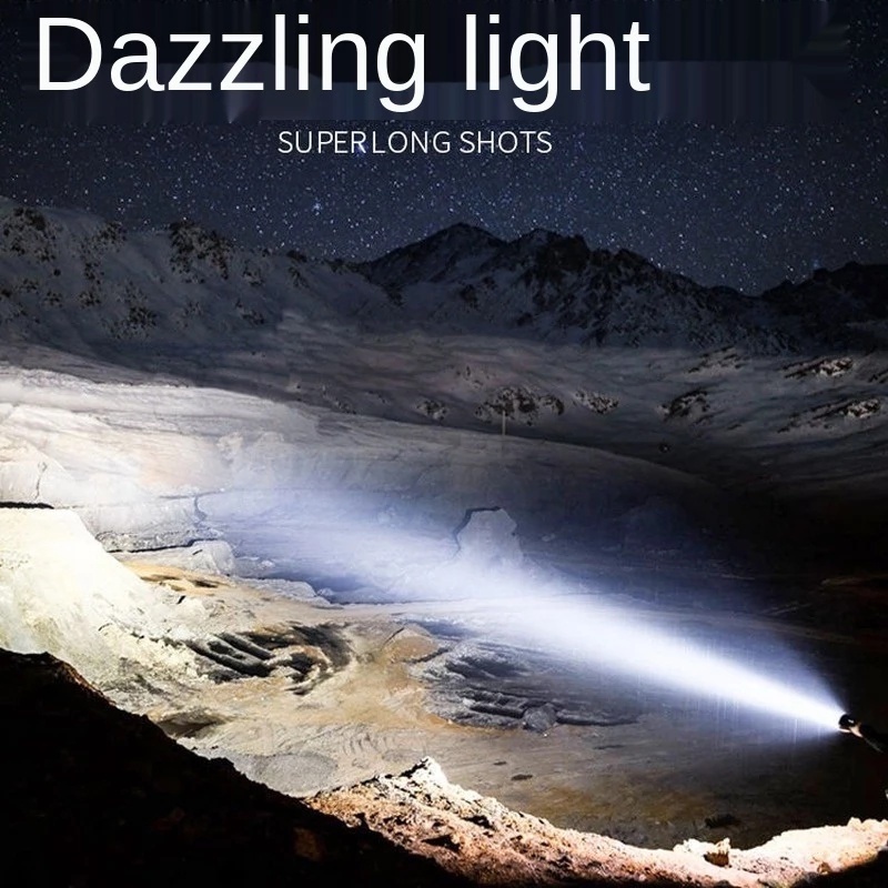 Đèn Pin Phóng To Sạc USB 6800 Mah 2022 Mới