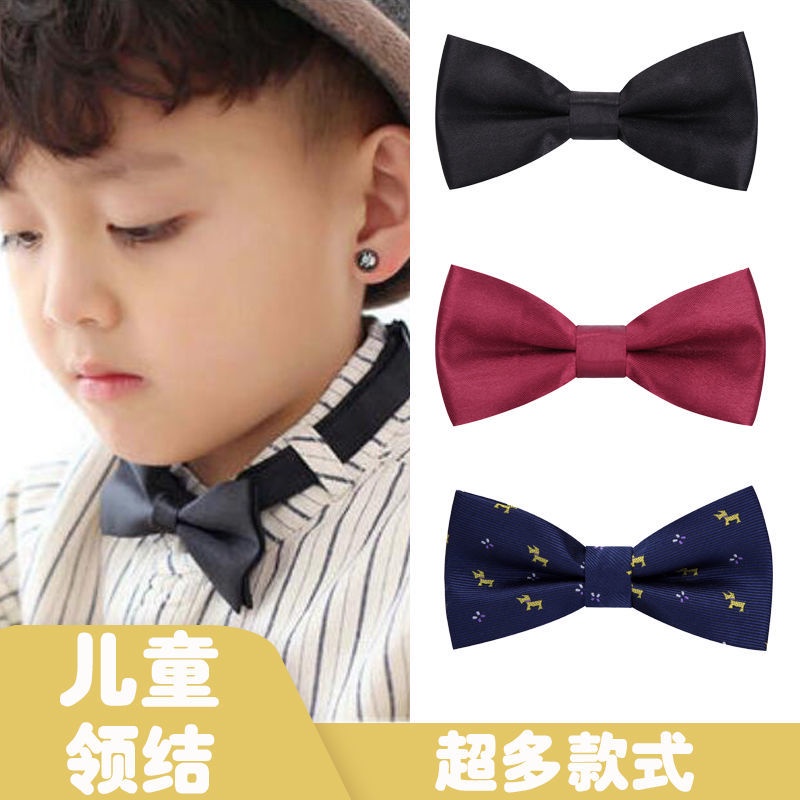 Nơ Cài Áo Hai Lớp Cỡ Nhỏ Phong Cách Anh Quốc Dành Cho Trẻ Mẫu Giáo