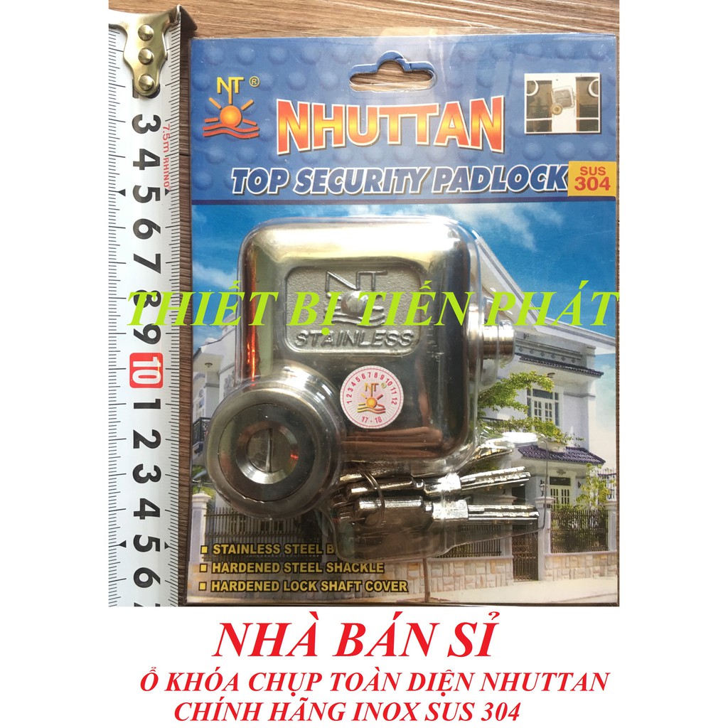 [CHÍNH HÃNG] Ổ Khóa Cửa Chụp Chống Cắt NHỰT TÂN Inox SUS304 Nguyên Khối Chống Trộm (Hàng Việt Nam Chất Lượng Cao)